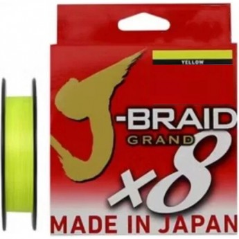 Леска DAIWA J-BRAID GRAND X8 0.10mm-135m YELLOW